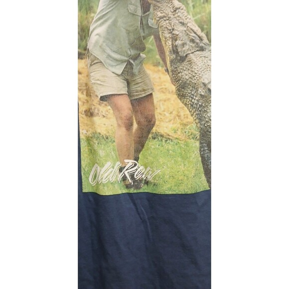 RARE The Crocodile Hunter Steve Irwin Double Sided Long Sleeve Pocket Tee Medium - Picture 5 of 6